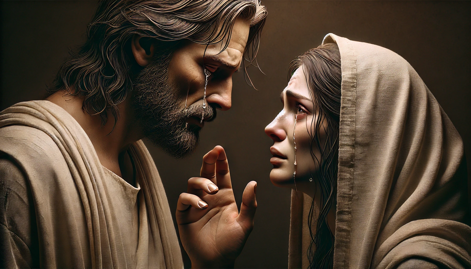 Jesus wept with Mary